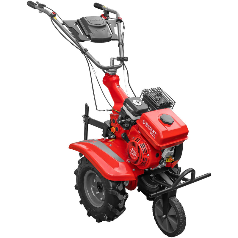 Motocultor Rotakt Centaur RO81R motor 8 CP 212 cmc benzina 2+1 viteze latime lucru 56-90 cm freze roti cauciuc 4.00x8" remorca 2l ulei