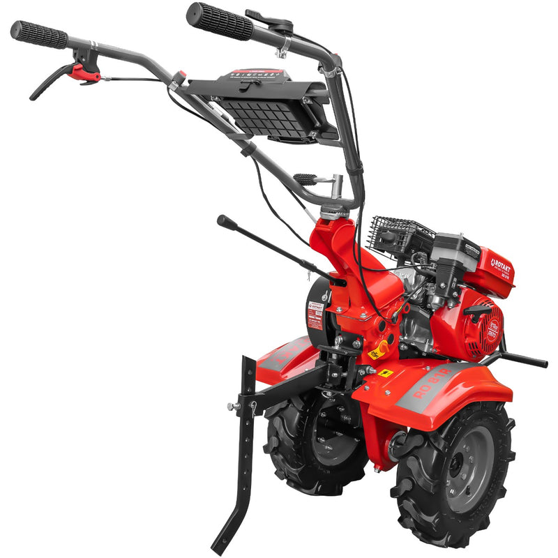 Motocultor Rotakt Centaur RO81R motor 8 CP 212 cmc benzina 2+1 viteze latime lucru 56-90 cm freze roti cauciuc 4.00x8" remorca 2l ulei