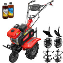 Motocultor Rotakt Centaur RO81R motor 8 CP 212 cmc benzina 2+1 viteze latime lucru 56-90 cm freze roti cauciuc 4.00x8" roti metal plug arat rarita reglabila 2l ulei