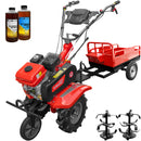 Motocultor Rotakt Centaur RO81R motor 8 CP 212 cmc benzina 2+1 viteze latime lucru 56-90 cm freze roti cauciuc 4.00x8" remorca 2l ulei