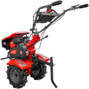 Motosapa Rotakt RO81R cu capota motor 8 CP benzina 2+1 viteze latime lucru 90 cm freze roti cauciuc 4.00x8 roata frontala