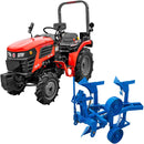 Tractor Rotakt Trident tractiune 4x4 motor 25CP diesel 3 cilindri capacitate cilindrica 1132 cmc CIV inclus + plug reversibil manual cu 2 trupite