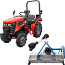 Tractor Rotakt Trident tractiune 4x4 motor 25CP diesel 3 cilindri capacitate cilindrica 1132 cmc CIV inclus + tocator vegetatie latime lucru 100 cm
