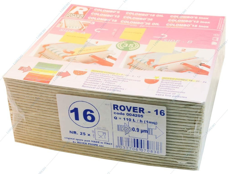 Set Placi filtrante 20x20 - ROVER 16 - 25 buc