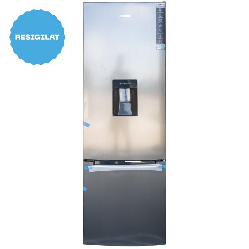 RESIGILAT: Combina frigorifica Samus SCX344ED 260 litri clasa E inaltime 180 cm dozator apa termostat reglabil dezghetare automata la frigider usi reversibilele lumina interioara tip LED; picioare reglabile