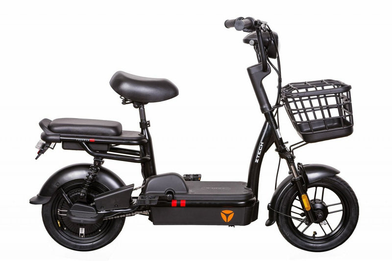 Bicicleta electrica Ztech ZT-02 GRAPHENE autonomie 40 Km viteza maxima 25 km/h putere 350W acumulator 12Ah/48V nu necesita permis-Verde