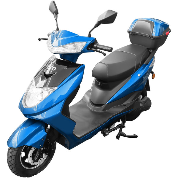 Scuter electric DKD Y-02 autonomie 59 km viteza maxima 25 km/h putere 1500W acumulatori 72V/20Ah nu necesita permis