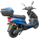 Scuter electric DKD Y-02 autonomie 59 km viteza maxima 45 km/h putere 1500W acumulatori 72V/20Ah necesita permis