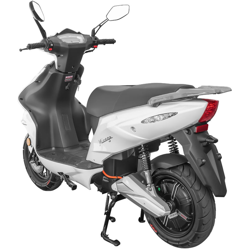 Scuter electric Rotakt Mirage motor Bosch 3000W viteza 25 km/h autonomie 55 km baterie Litiu-ion 60V/20Ah detasabila greutate admisa 158kg fara permis