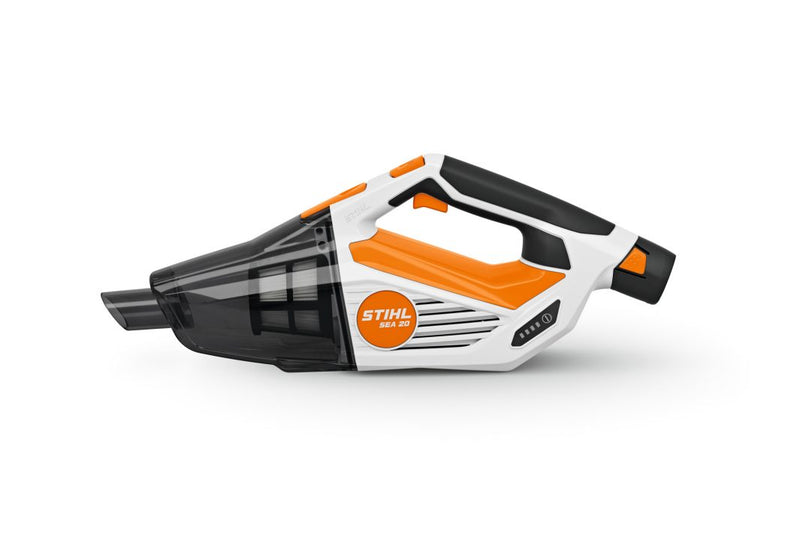 Aspirator de mana STIHL SEA 20 putere 105 W debit 1020 l/min volum colectare 0.8 L sistem AS cu acumulator AS2 si incarcator AL1