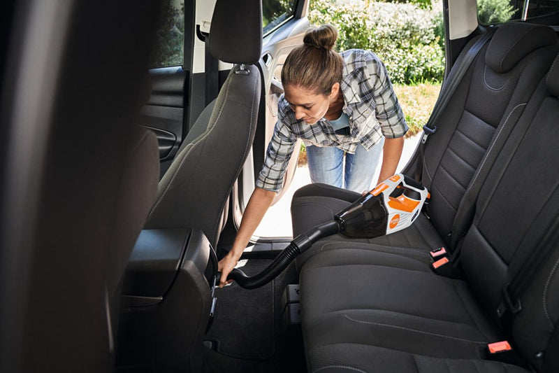 Aspirator de mana STIHL SEA 20 putere 105 W debit 1020 l/min volum colectare 0.8 L sistem AS cu acumulator AS2 si incarcator AL1