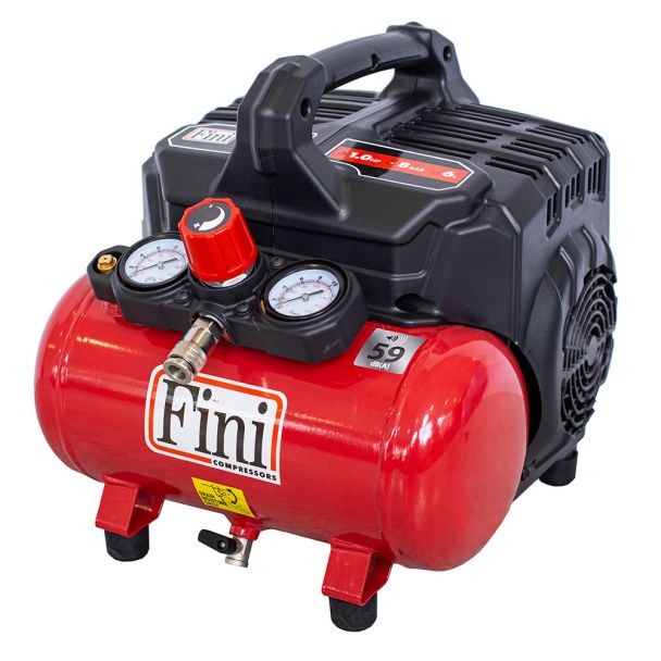 Compresor de aer ultra silentios fara ulei Fini SILTEK S/6 6 l 750 W 8 bar 105 l/min