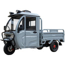 Tricicleta electrica SKYJET Sky Van putere 3000 W 72V 45 AH viteza 25 km/h autonomie 70 km cu cabina fara permis culoare gri