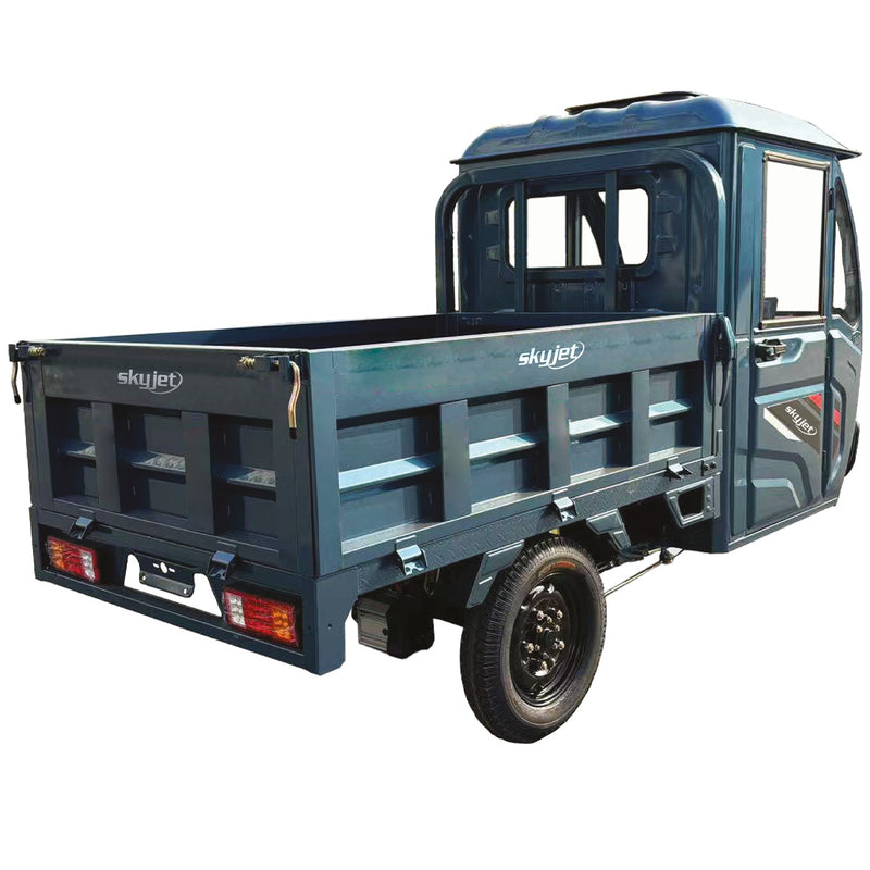 Tricicleta electrica SKY JET Ekamyonet Sky-Van putere 4000 W 72V 58 AH viteza 45 km/h autonomie 65 km cu cabina necesita permis