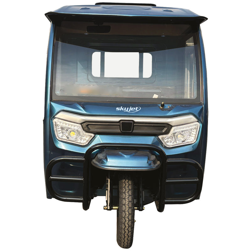 Tricicleta electrica SKY JET Ekamyonet Sky-Van putere 4000 W 72V 58 AH viteza 45 km/h autonomie 65 km cu cabina necesita permis
