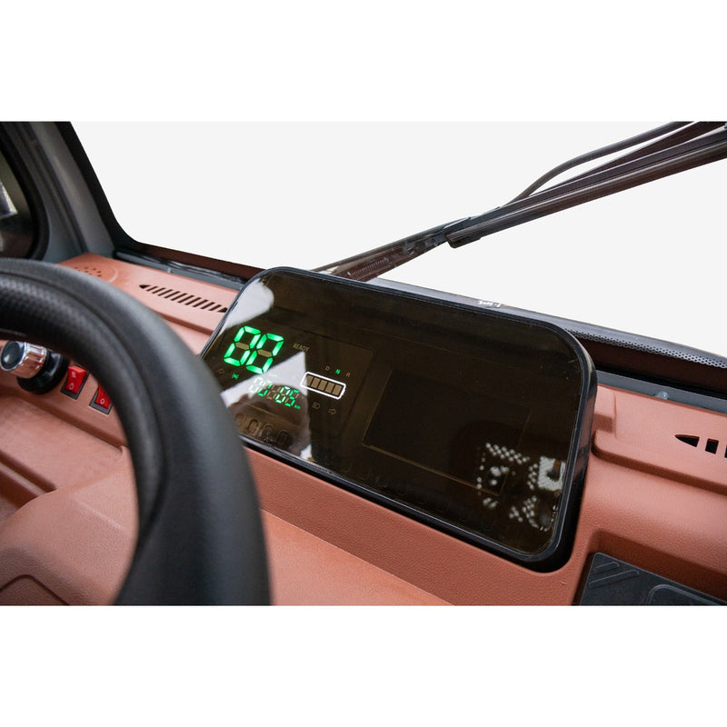 Tricicleta electrica SKYJET Sky Van putere 3000 W 72V 45 AH viteza 25 km/h autonomie 70 km cu cabina fara permis culoare rosu