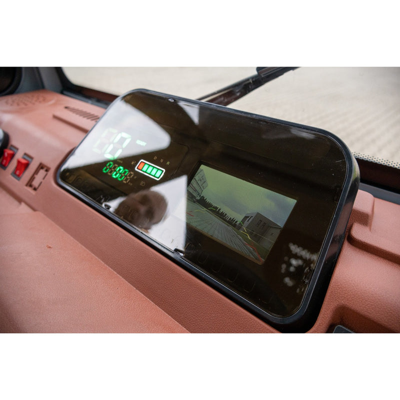 Tricicleta electrica SKYJET Sky Van putere 3000 W 72V 45 AH viteza 25 km/h autonomie 70 km cu cabina fara permis culoare rosu