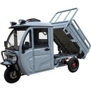 Tricicleta electrica SKYJET Sky Van putere 3000 W 72V 45 AH viteza 25 km/h autonomie 70 km cu cabina fara permis culoare gri