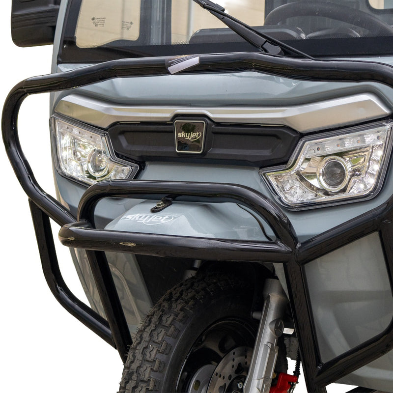 Tricicleta electrica SKYJET Sky Van putere 3000 W 72V 45 AH viteza 25 km/h autonomie 70 km cu cabina fara permis culoare rosu