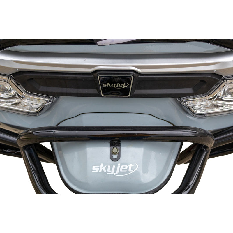 Tricicleta electrica SKYJET Sky Van putere 3000 W 72V 45 AH viteza 25 km/h autonomie 70 km cu cabina fara permis culoare gri