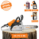Motofierastrau STIHL MS 172 C-BE putere 1.9 CP lama 35 cm 1.1 mm pas lant 3/8"P + ulei amestec 2T 1L + ulei forest plus 2L + service kit 18