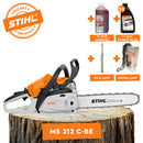 Motofierastrau STIHL MS 212 C-BE putere 1,8 kW benzina lama 40cm pas lant 3/8 " P ErgoStart + ulei amestec 2T 1L + ulei forest plus 2L + extra lant + pila lant