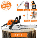 Motofierastrau STIHL MS 241 C-M putere 3CP lama 40cm 1.3mm pas lant 3/8" + ulei amestec 2T 1L + ulei forest plus 2L + 2x extra lant + extra sina + pila lant