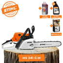 Motofierastrau STIHL MS 241 C-M putere 3CP lama 40cm 1.3mm pas lant 3/8" + ulei amestec 2T 1L + ulei forest plus 2L + service kit 12