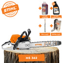Motofierastrau STIHL MS 362 putere 4.8CP lama 40cm 1.6mm pas lant 3/8" + ulei amestec 2T 1L + ulei forest plus 2L + extra lant + pila lant