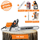 Motofierastrau profesional STIHL MS 462 putere 6CP lama 50cm 1.6mm pas lant 3/8" + ulei amestec 2T 1L + ulei forest plus 2L + 2x extra lant + extra sina + pila lant