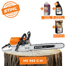 Motofierastrau profesional STIHL MS 462 C-M putere 6CP lama 50cm 1.6mm pas lant 3/8" + ulei amestec 2T 1L + ulei forest plus 2L + service kit 14