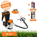 Motocoasa portabila STIHL FR 131 T putere 1.4kW diametru taiere 42cm cutit pentru iarba 230-2 + ulei amestec 2T 1L + service kit 31