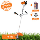 Motocoasa STIHL FS 120 putere 1.8 CP autocut 25-2 chinga de transport + ulei amestec 2T 1L + extra AutoCut 27-2