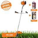 Motocoasa STIHL FS 235 putere 2.1 CP cap cositor AutoCut C 26-2 cutit taietor 250-3 ham pentru umeri + ulei amestec 2T 1L + service kit 31