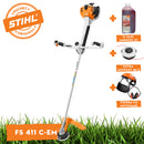 Motocoasa STIHL FS 411 C-EM benzina Ergostart putere 2kW diametru taiere 52cm autocut 46-2 ham advance plus + ulei amestec 2T 1L + extra AutoCut 46-2 + viziera cu antifoane