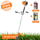 Motocoasa STIHL FS 411 C-EM benzina Ergostart putere 2kW diametru taiere 52cm autocut 46-2 ham advance plus + ulei amestec 2T 1L + service kit 41