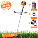 Motocoasa profesionala STIHL FS 461 C-EM L Ergostart putere 2,2kW diametru taiere 52cm cutit taietor pentru tufisuri 300-3 ham advance + ulei amestec 2T 1L + AutoCut 46-2 + viziera cu antifoane