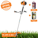 Motocoasa profesionala STIHL FS 491 C-EM L ErgoStart benzina putere 2,4kW diametru taiere 52 cm cutit taietor pentru tufisuri BC 300-3 ham advance + ulei amestec 2T 1L + service kit 44