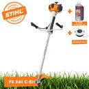 Motocoasa STIHL FS 561 C-EM putere 2,8kW diametru taiere 56 cm cutit taietor pentru tufisuri BC 350-3 ham advance plus + ulei amestec 2T 1L + AutoCut 56-2
