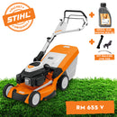 Masina pentru tuns gazonul STIHL RM 655.0 V diametrul 53 cm cos 70 l 2600 W + ulei motor 10W-30 0.6L + kit mulcire AMK 045