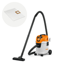 Aspirator STIHL SE 33 electric putere 1400W putere de aspirare 210 mbar recipient 12 L + Set 5 saci