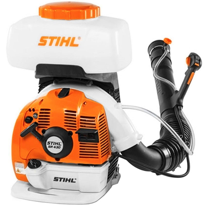 Atomizor STIHL SR 430 motor 3.9 CP benzina rezervor 14 L distanta pulverizare 14.5 m debit aer 1300 m³/h