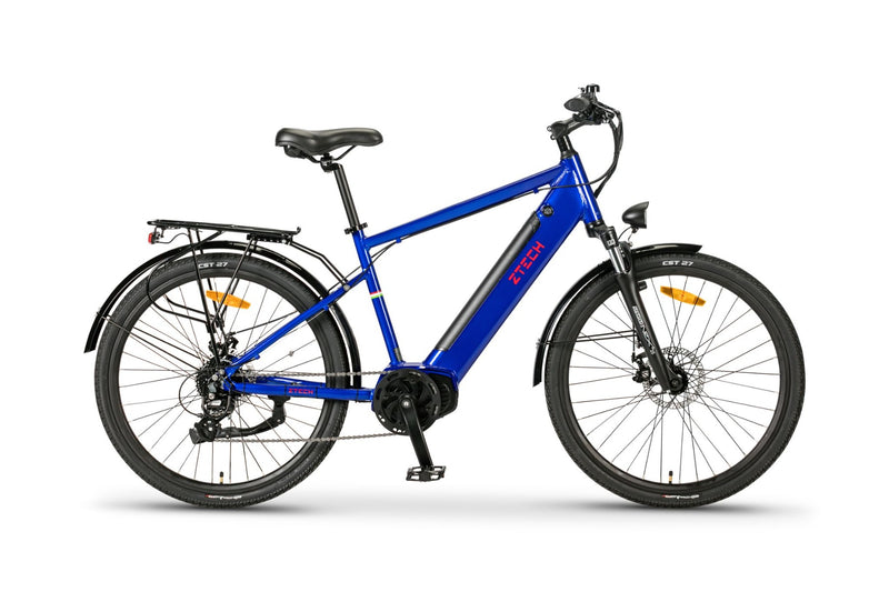 Bicicleta electrica Ztech ZT-84M Eel-M viteza maxima 25 km/h putere 250W acumulator 12Ah/36V nu necesita permis-Alb