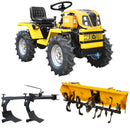 ProGARDEN Campo T12 Minitractor G2.1 4x4, 12CP, diesel, hidraulica fata-spate, roti 6.00-12 cu freza tractata 90 cm plug arat cu 2 brazde