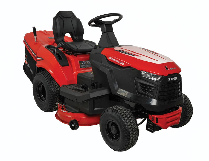 Tractoras de tuns gazon MediaLine TGR 98-452 E putere 12.5 CP benzina latime taiere 98 cm cos 245 L