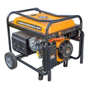 RESIGILAT: Generator rezidential AgroPro THUNDER5500 Hibrid Benzina/GPL putere max 5.5 kW Euro 5 motor 15 CP 420 cmc rezervor 25 L AVR pornire electrica permite automatizare ATS monofazat roti manere transport