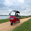 Tricicleta electrica Voltarom VM5 putere 1000W  72V 20Ah viteza 25Km/h cu cabina fara permis-Rosu