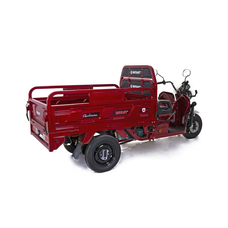Tricicleta electrica Rotakt Guliver putere 2000W viteza 25 km/h autonomie 68 km baterie Plumb-Acid 72V/58Ah greutate admisa 617kg fara permis - verde