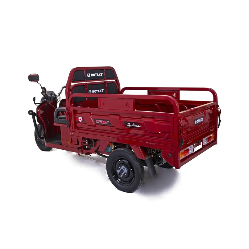 Tricicleta electrica Rotakt Guliver putere 2000W viteza 25 km/h autonomie 68 km baterie Plumb-Acid 72V/58Ah greutate admisa 617kg fara permis - gri