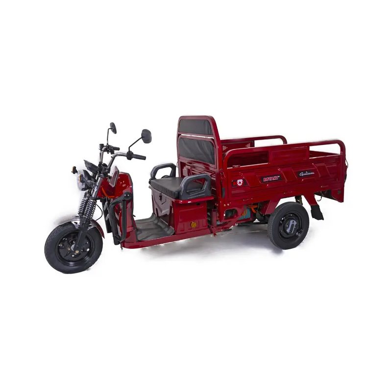 Tricicleta electrica Rotakt Guliver putere 2000W viteza 25 km/h autonomie 68 km baterie Plumb-Acid 72V/58Ah greutate admisa 617kg fara permis - gri
